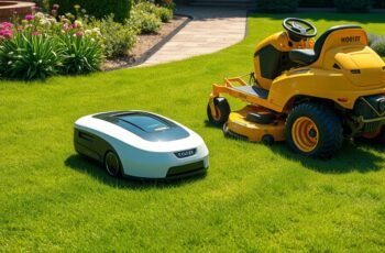 Robot Mower Vs Ride-On Mower Convenience Robot Mower Vs Ride-On Mower Convenience
