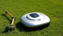 Robot Mower Vs Manual Mowing Effort Robot Mower Vs Manual Mowing Effort