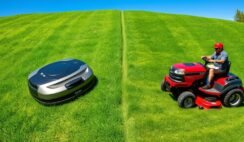 Robotic Mower Vs Ride-On for Slopes Robotic Mower Vs Ride-On for Slopes