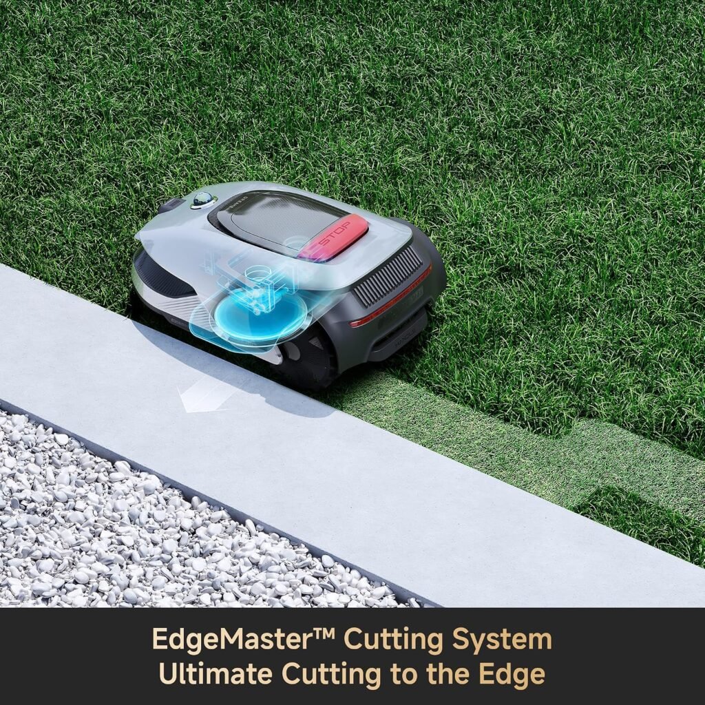 DREAME A2 Robotic Mower &ndash; Wireless without RTK, for m&sup2; | 360&deg; 3D LiDAR  AI Vision, Climbing Ability up to 50% (26.5&deg;), 5cm EdgeMaster Precision Cut, Dual Map Control