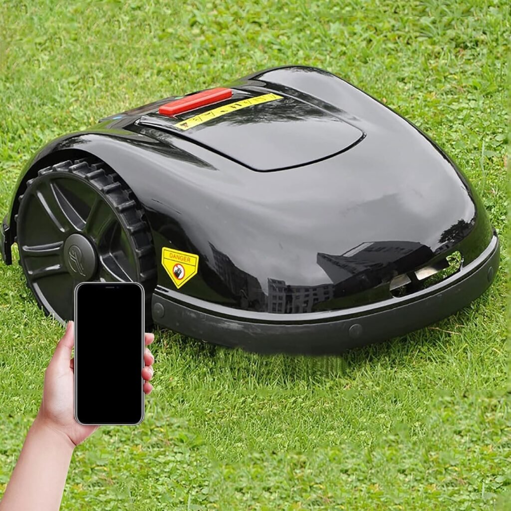 PEIXEN Garden Smart Lawn Mower, Robot Lawn Mower, Automatic Lawn Mowing Robot, Lcd Display, App Remote Control, For Gardening, Includes Installation Kit PEIXEN Garden Smart Lawn Mower, Robot Lawn Mower, Automatic Lawn Mowing Robot, Lcd Display, App Remote Control, For Gardening, Includes Installation Kit