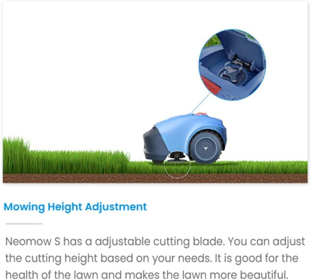 Perimeter Wire Free Robotic Lawn Mower, APP Control with Virtual Boundaries, All-Wheel Drive, Multi-Zone Management, Low Noise Less Than dB Perimeter Wire Free Robotic Lawn Mower, APP Control with Virtual Boundaries, All-Wheel Drive, Multi-Zone Management, Low Noise Less Than dB