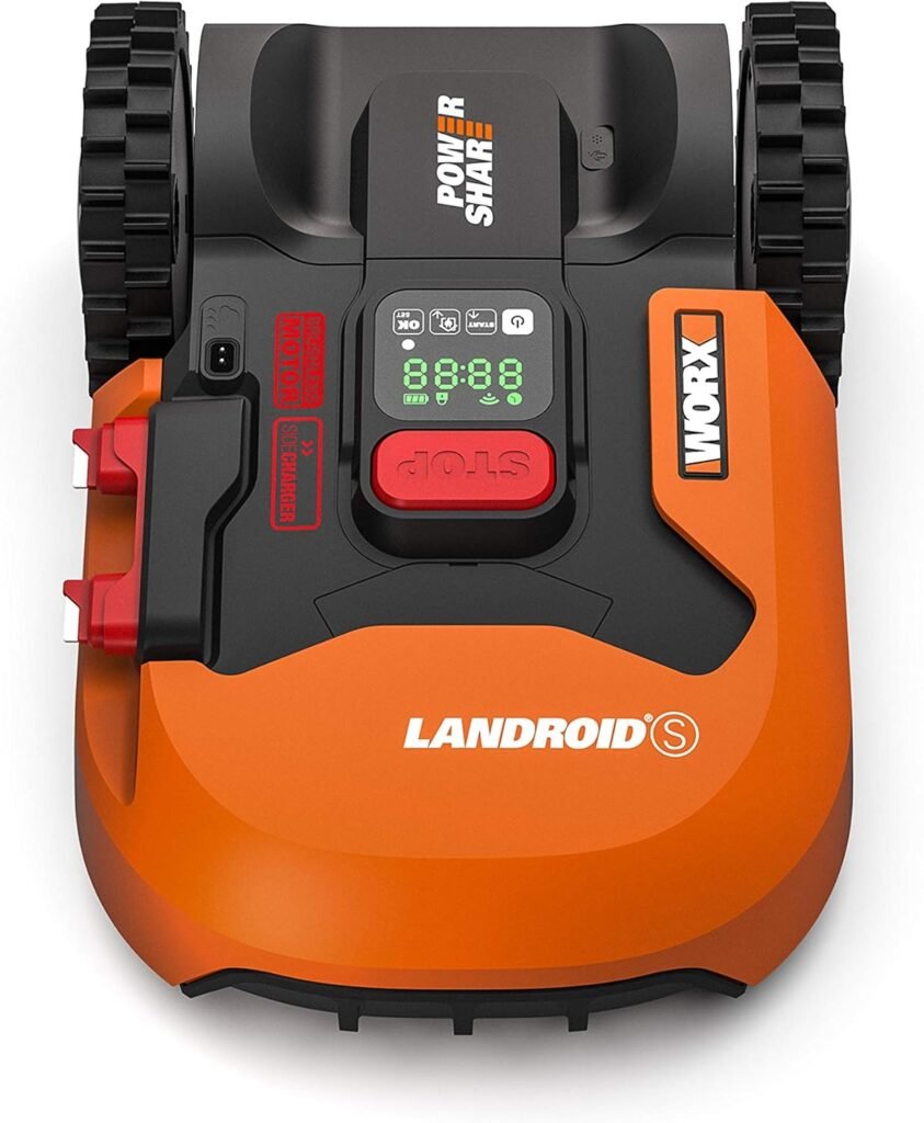 WORX - LANDROID Battery Connected Robot Lawn Mower - m² - WR130E (Easy Installation, Mows in the Rain, Autonomous, Remote Control, Smart Mowing) WORX - LANDROID Battery Connected Robot Lawn Mower - m² - WR130E (Easy Installation, Mows in the Rain, Autonomous, Remote Control, Smart Mowing)