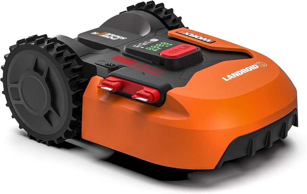 WORX - LANDROID Battery Connected Robot Lawn Mower - m² - WR130E (Easy Installation, Mows in the Rain, Autonomous, Remote Control, Smart Mowing) WORX - LANDROID Battery Connected Robot Lawn Mower - m² - WR130E (Easy Installation, Mows in the Rain, Autonomous, Remote Control, Smart Mowing)