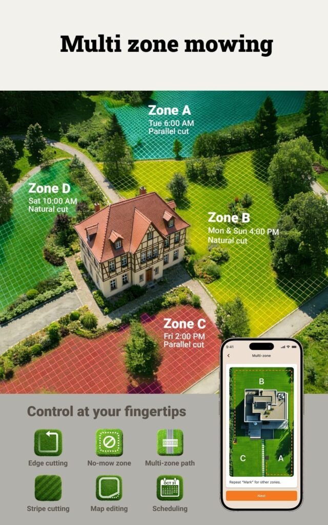 WORX Landroid Vision Cloud WR318E 2WD Robotic Lawnmower without Boundary Cable for m² with Cut to Zero Module (AI Obstacle Detection, VSLAM+ RTK Cloud Navigation, Auto Mapping, App Control) WORX Landroid Vision Cloud WR318E 2WD Robotic Lawnmower without Boundary Cable for m² with Cut to Zero Module (AI Obstacle Detection, VSLAM+ RTK Cloud Navigation, Auto Mapping, App Control)