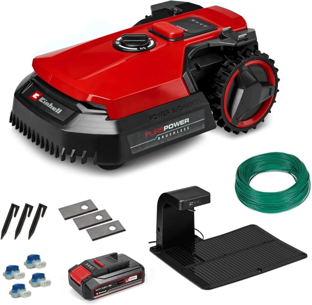 Einhell Robot Lawnmower 18V, Long-Life Battery, App Control Einhell Robot Lawnmower 18V, Long-Life Battery, App Control