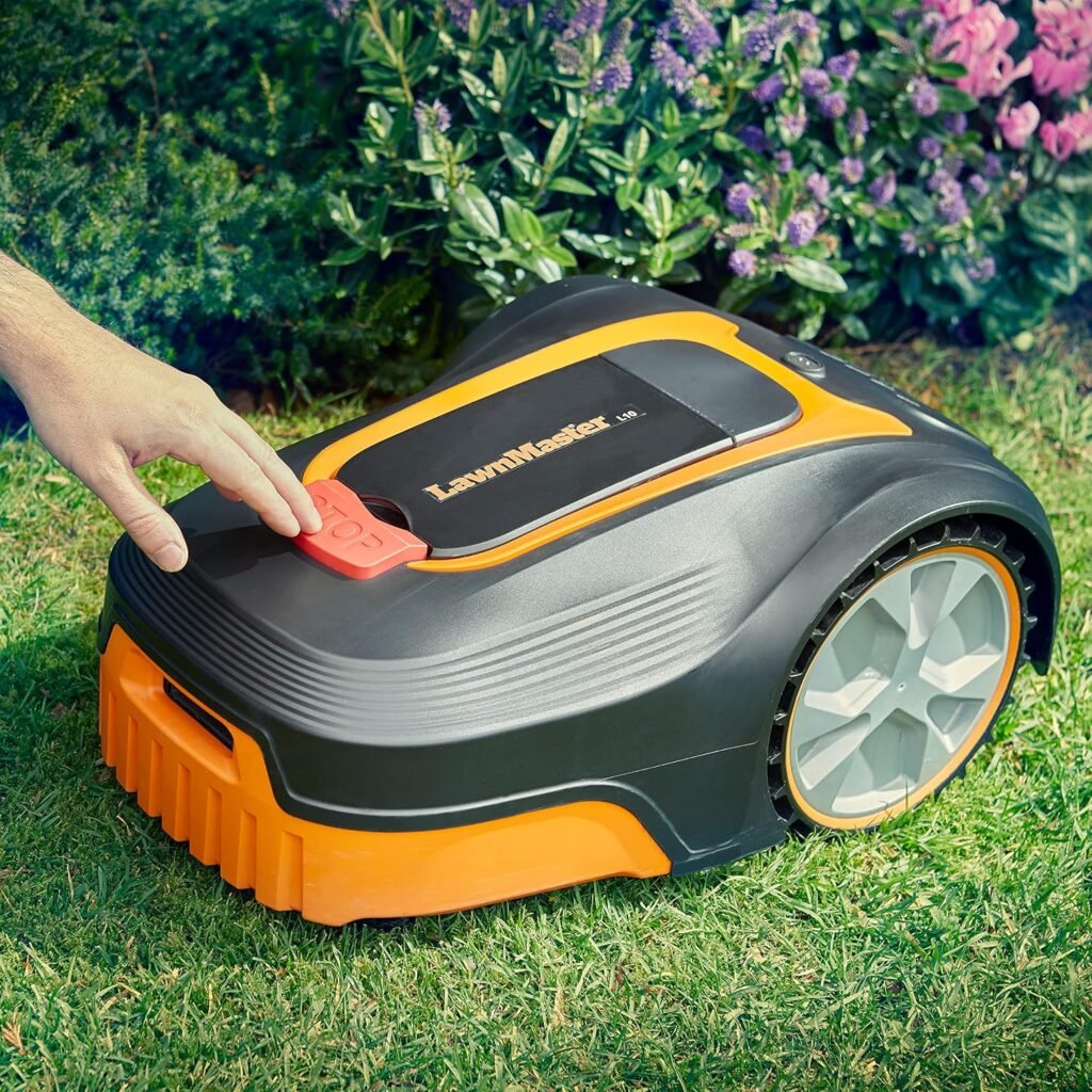 LawnMaster L10 Robot Lawnmower with Charging Station Boundary Wire, 400m2